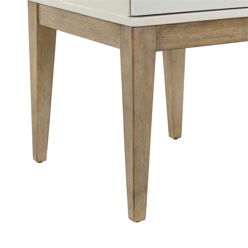 Liberty Furniture Berkly Living Room Drawer End Table - Linen & Khaki