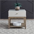 Liberty Furniture Berkly Living Room Drawer End Table - Linen & Khaki