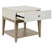 Liberty Furniture Berkly Living Room Square Chairside Table - Linen & Khaki