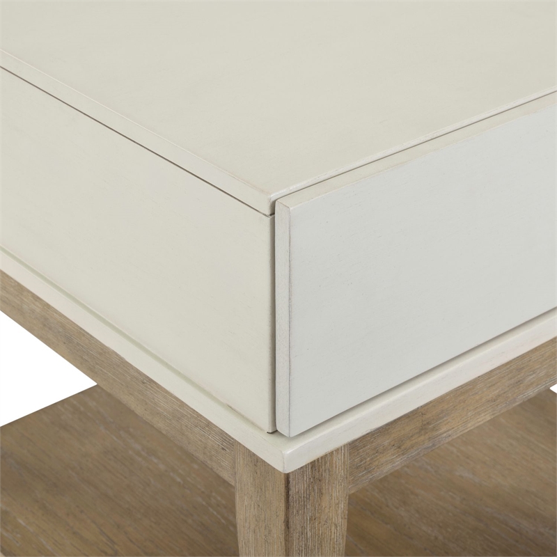 Liberty Furniture Berkly Living Room Square Chairside Table - Linen & Khaki