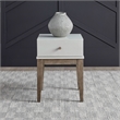 Liberty Furniture Berkly Living Room Square Chairside Table - Linen & Khaki
