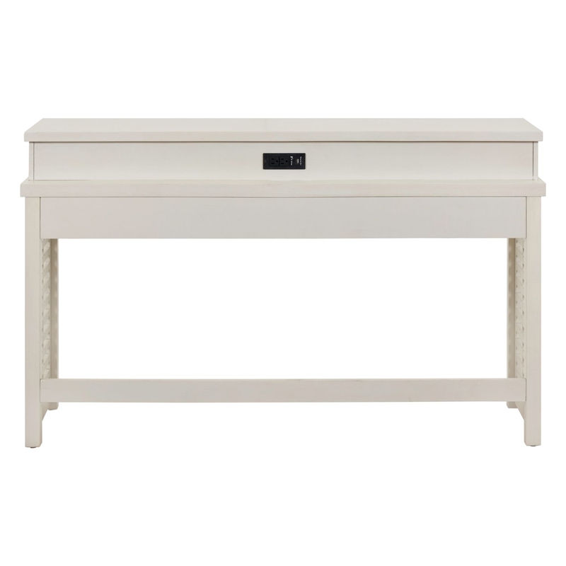 Liberty Furniture Berkly Alt 3 Piece Living Room Set Console Table & 2 Stools - Khaki Brown Wood