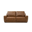 Liberty Furniture Blake Power Reclining Sofa - Honey Brown Leather