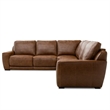 Liberty Furniture Blake 5 Piece Power Reclining Sectional Sofa - Brown Leather