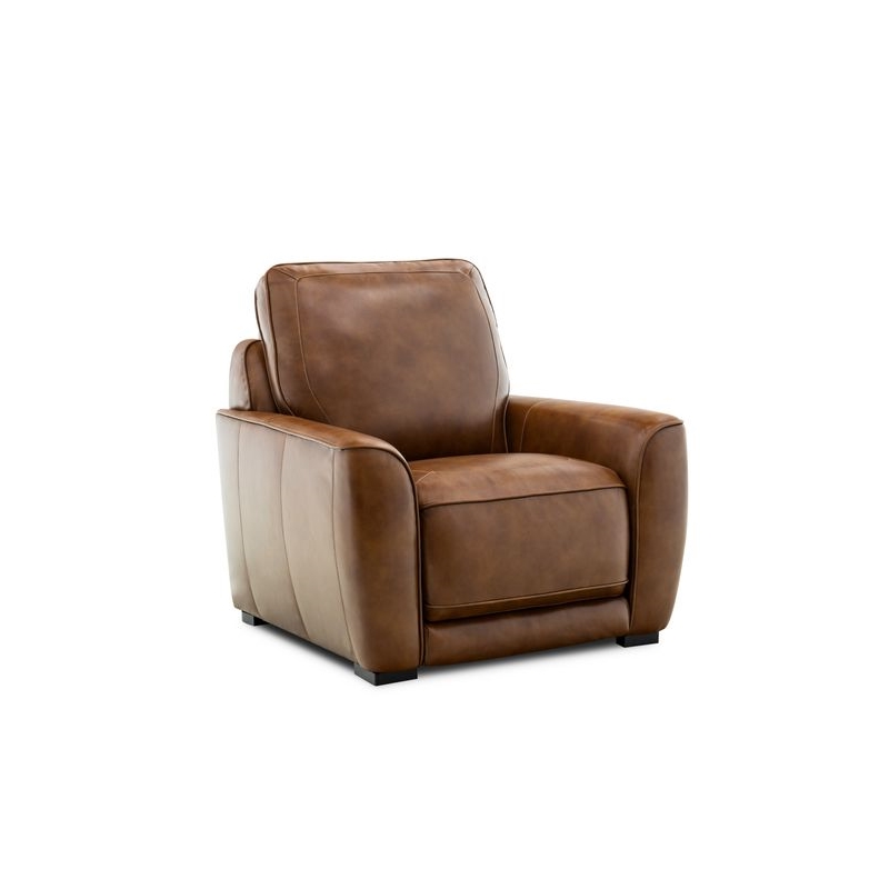Liberty Furniture Blake Sofa & Recliner Power Reclining Set - Brown Leather