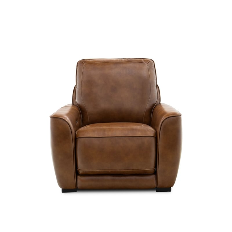 Liberty Furniture Blake Sofa & Recliner Power Reclining Set - Brown Leather