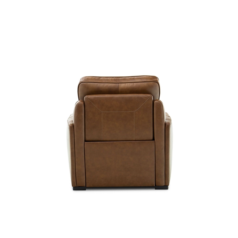 Liberty Furniture Blake Sofa & Recliner Power Reclining Set - Brown Leather