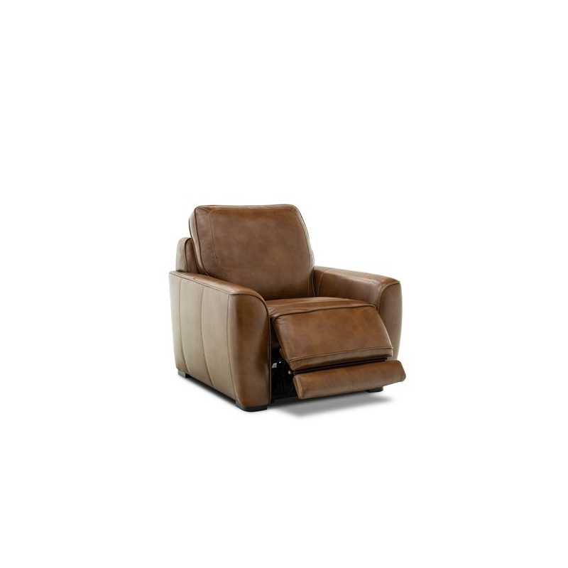 Liberty Furniture Blake Sofa & Recliner Power Reclining Set - Brown Leather