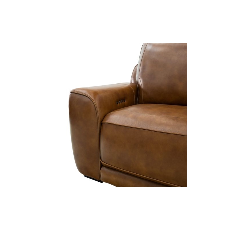 Liberty Furniture Blake Sofa & Recliner Power Reclining Set - Brown Leather