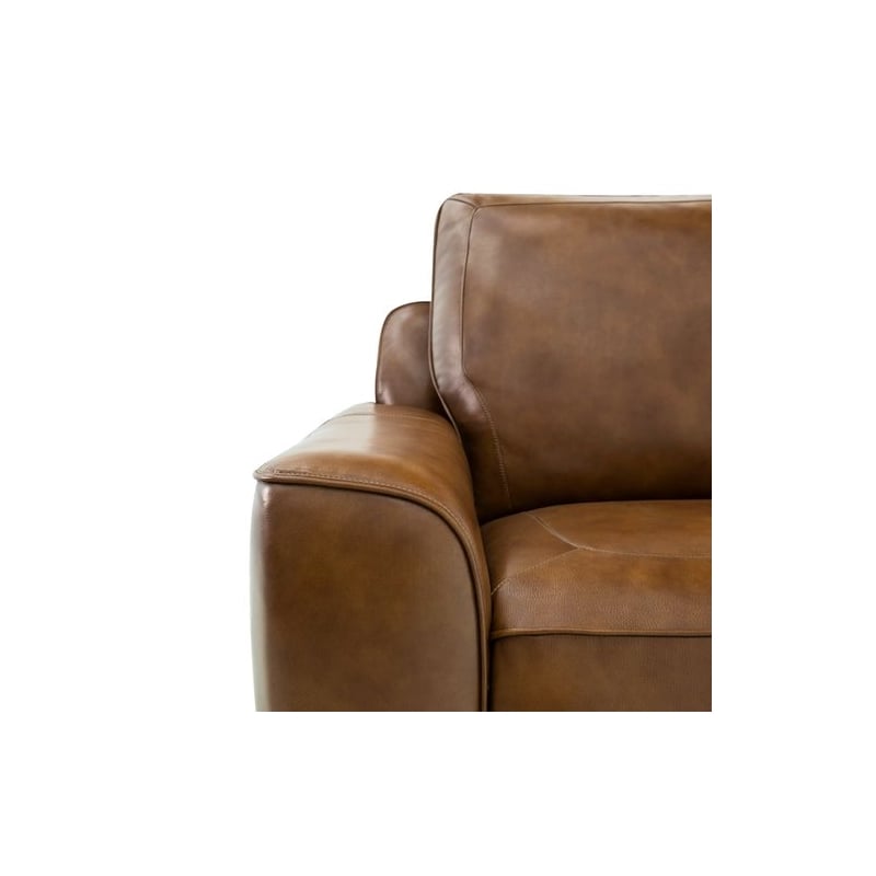 Liberty Furniture Blake Sofa & Recliner Power Reclining Set - Brown Leather
