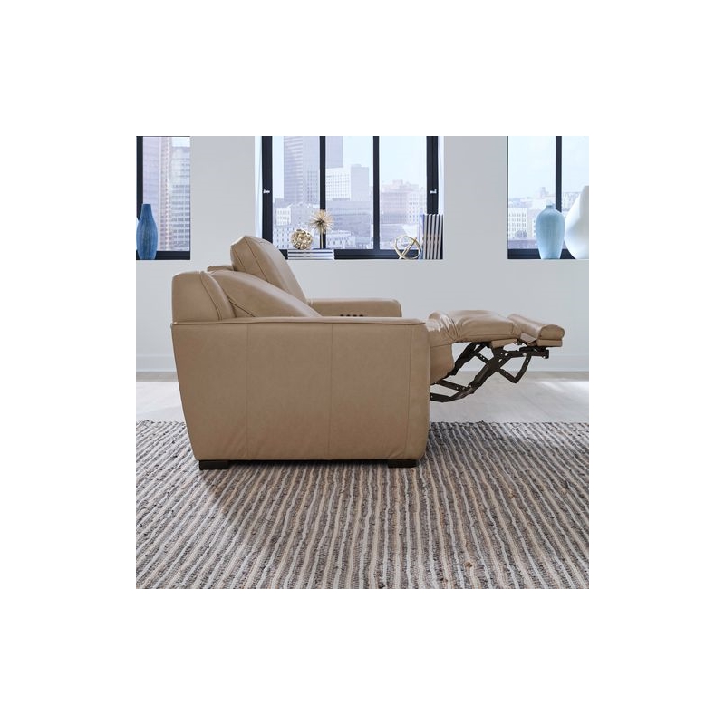 Liberty Furniture Blake 2 Piece Power Reclining Loveseat - Oatmeal Leather