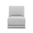 Liberty Furniture Blake 5 Piece Power Reclining Sectional Sofa Smoke Gray Fabric