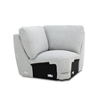 Liberty Furniture Blake 5 Piece Power Reclining Sectional Sofa Smoke Gray Fabric