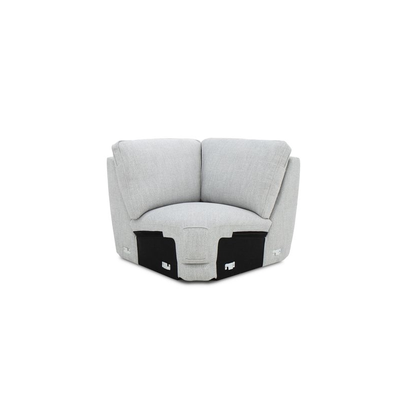 Liberty Furniture Blake 5 Piece Power Reclining Sectional Sofa Smoke Gray Fabric