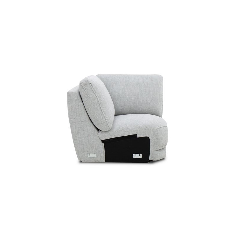 Liberty Furniture Blake 5 Piece Power Reclining Sectional Sofa Smoke Gray Fabric