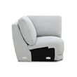 Liberty Furniture Blake 5 Piece Power Reclining Sectional Sofa Smoke Gray Fabric