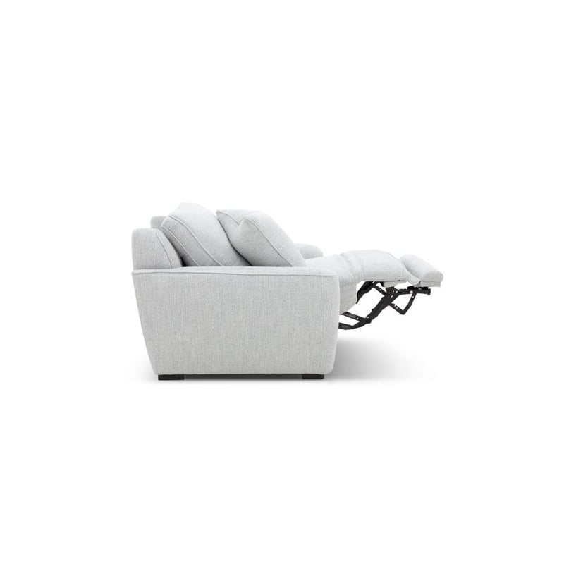 Liberty Furniture Blake Sofa & Recliner Power Reclining Set - Smoke Gray Fabric