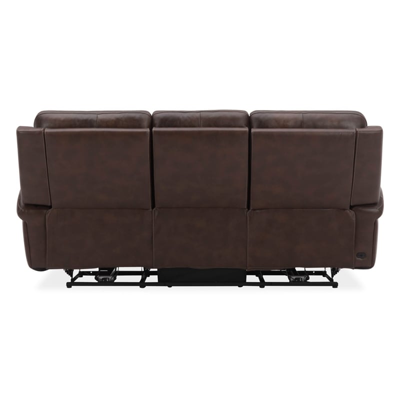 Liberty Furniture Blair Sofa & Recliner Power Reclining Set Cognac Brown Leather