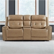Liberty Furniture Carrington Reclining Loveseat & Console York Sand Leather