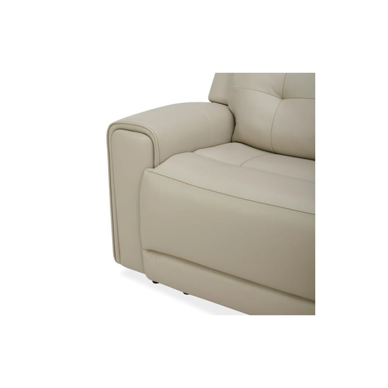 Liberty Furniture Carrington 6 Piece Power Sectional Sofa - Stone Cream Leather
