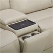 Liberty Furniture Carrington 6 Piece Power Sectional Sofa - Stone Cream Leather
