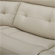 Liberty Furniture Carrington 6 Piece Power Sectional Sofa - Stone Cream Leather
