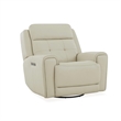 Liberty Furniture Carrington Sofa & Recliner Power Set - Stone Cream Leather
