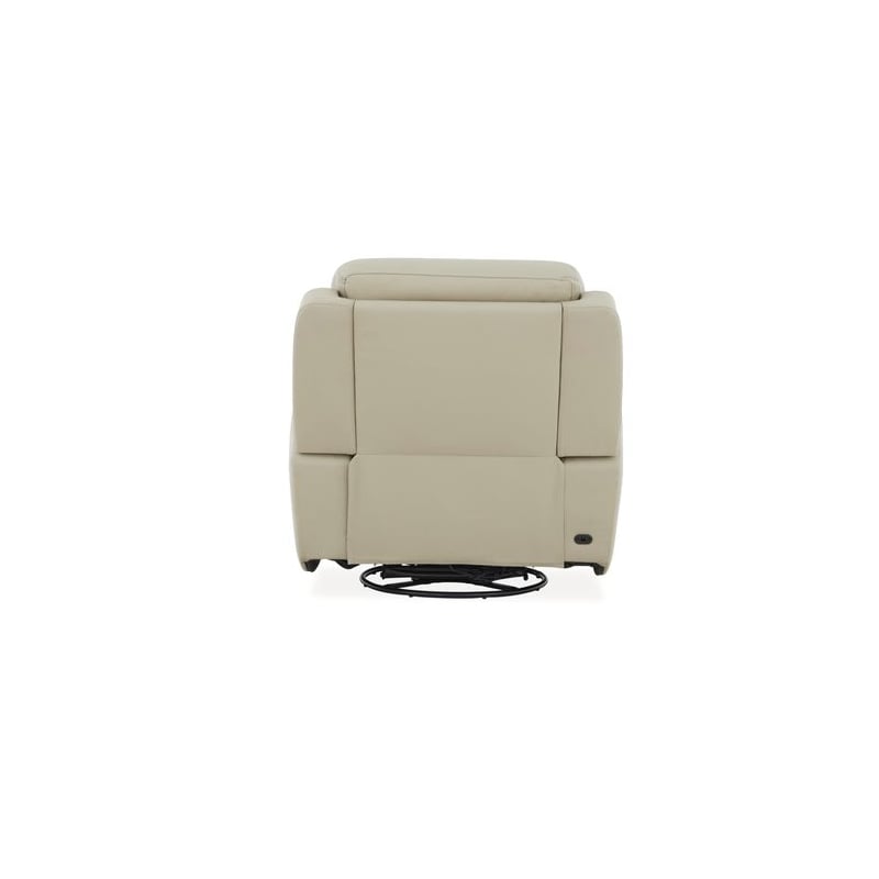 Liberty Furniture Carrington Sofa & Recliner Power Set - Stone Cream Leather