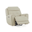 Liberty Furniture Carrington Sofa & Recliner Power Set - Stone Cream Leather