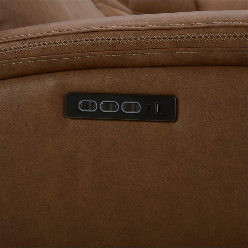 Liberty Furniture Cooper 6 Piece Power Reclining Sectional Sofa - Brown Leather