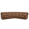 Liberty Furniture Cooper 6 Piece Power Reclining Sectional Sofa - Brown Leather