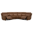 Liberty Furniture Cooper 6 Piece Power Reclining Sectional Sofa - Brown Leather