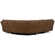 Liberty Furniture Cooper 6 Piece Power Reclining Sectional Sofa - Brown Leather
