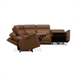 Liberty Furniture Cooper 6 Piece Power Reclining Sectional Sofa - Brown Leather