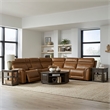 Liberty Furniture Cooper 6 Piece Power Reclining Sectional Sofa - Brown Leather
