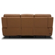 Liberty Furniture Cooper Sofa & Loveseat Power Reclining Set Camel Brown Leather