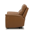 Liberty Furniture Cooper Sofa & Recliner Power Reclining Set Camel Brown Leather