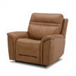Liberty Furniture Cooper Sofa & Recliner Power Reclining Set Camel Brown Leather