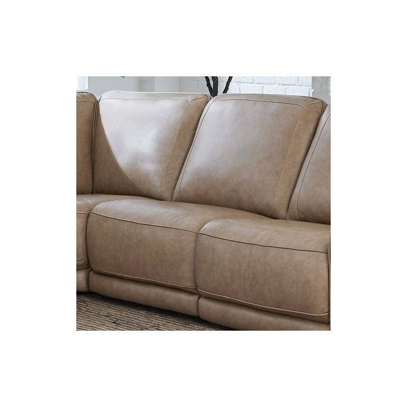 Liberty Furniture Blake 6 Piece Power Reclining Sectional Sofa - Oatmeal Leather