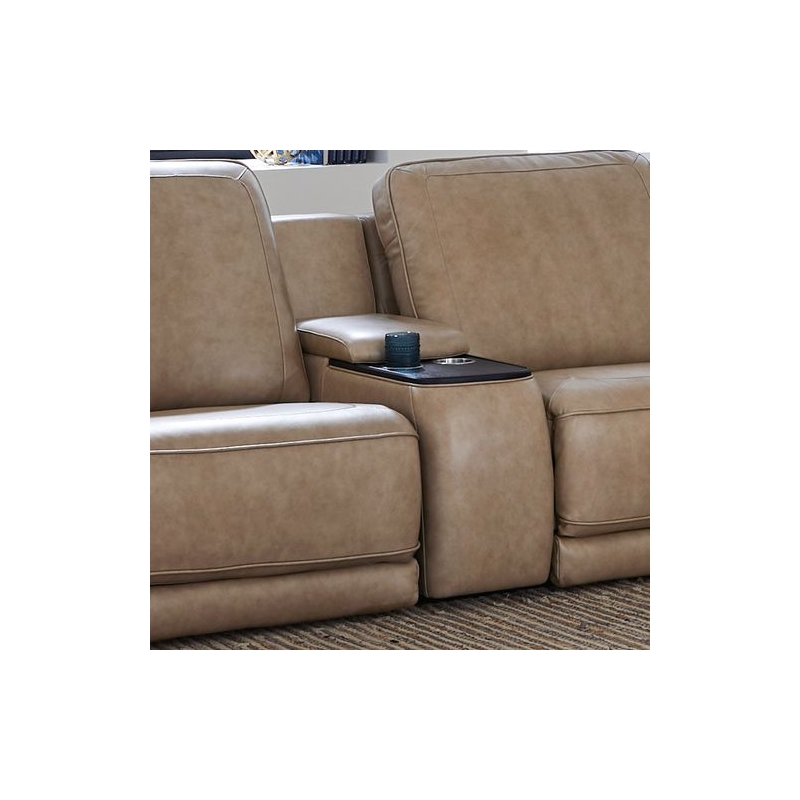 Liberty Furniture Blake 6 Piece Power Reclining Sectional Sofa - Oatmeal Leather