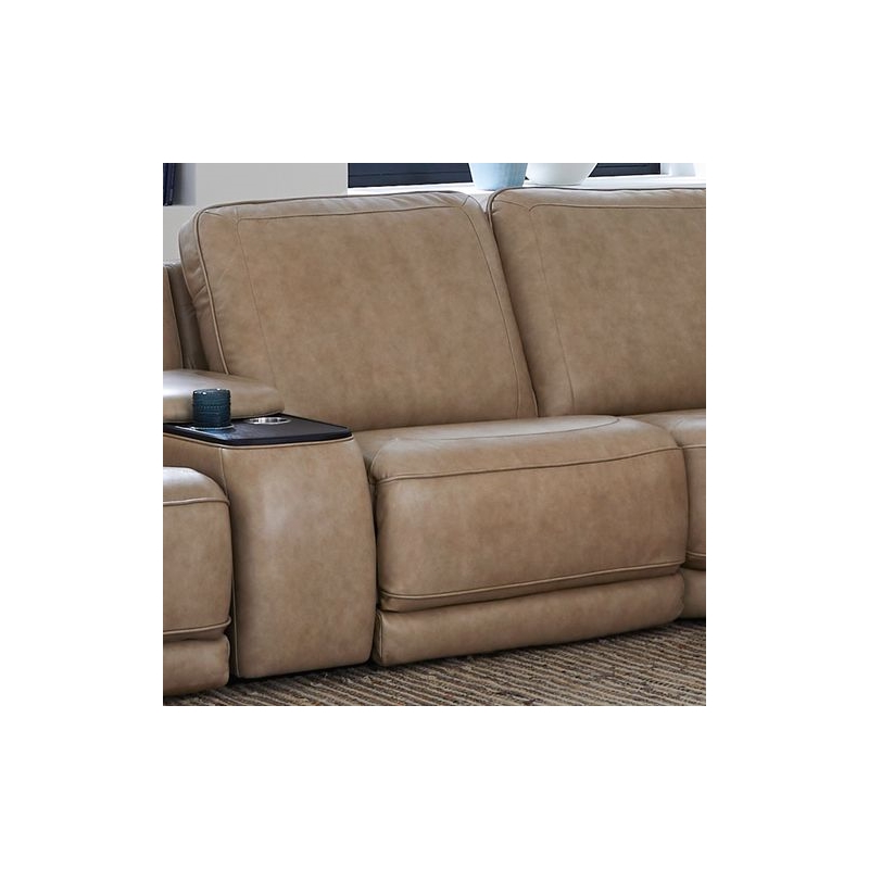 Liberty Furniture Blake 6 Piece Power Reclining Sectional Sofa - Oatmeal Leather