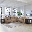 Liberty Furniture Blake 6 Piece Power Reclining Sectional Sofa - Oatmeal Leather
