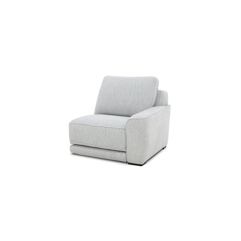 Liberty Furniture Blake Sofa Loveseat & Recliner Power Set - Smoke Gray Fabric