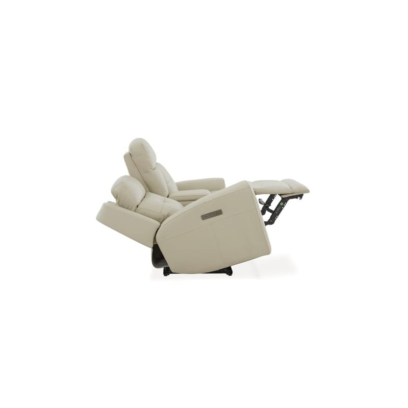Liberty Furniture Carrington Sofa Loveseat & Recliner Power Set - Cream Leather