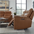Cooper Sofa Loveseat & Recliner Power Reclining Set - Camel Brown Leather