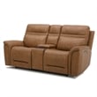 Cooper Sofa Loveseat & Recliner Power Reclining Set - Camel Brown Leather
