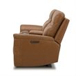 Cooper Sofa Loveseat & Recliner Power Reclining Set - Camel Brown Leather