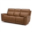 Cooper Sofa Loveseat & Recliner Power Reclining Set - Camel Brown Leather