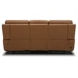 Cooper Sofa Loveseat & Recliner Power Reclining Set - Camel Brown Leather