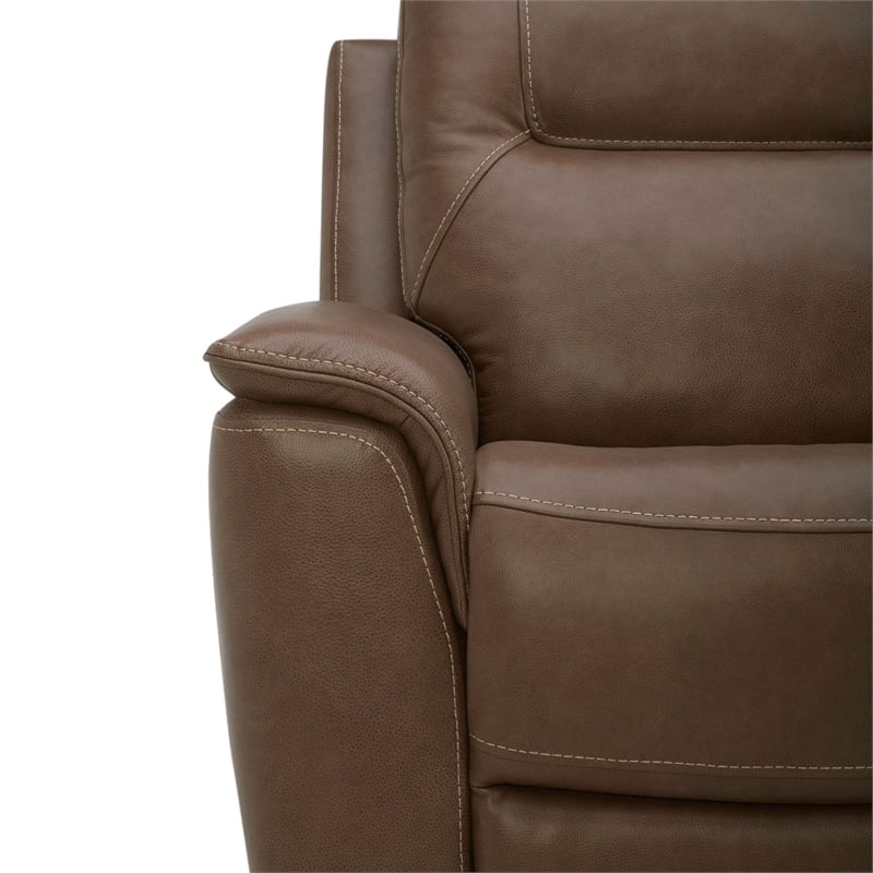 Liberty Furniture Collins Power Recline Loveseat with Console - Brown